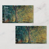 Cartes de visite de Claude Monet Weeping Willow (Devant / Derrière)