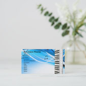 Cartes de visite de clavier de piano (Debout devant)