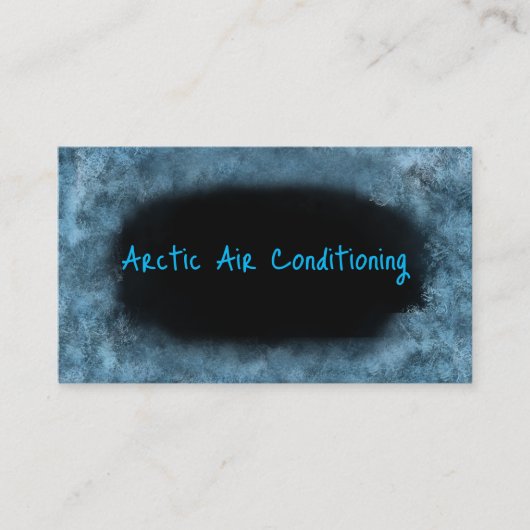 Cartes de visite de climatisation à froid (Devant)