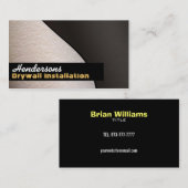 Cartes de visite de cloison sèche (Devant / Derrière)