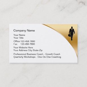Cartes de visite de coach d'entreprise