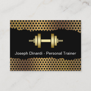 Cartes de visite de coach sportif cool