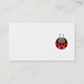 Cartes de visite de coccinelle