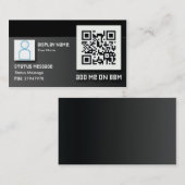 Cartes de visite de code barres de BBM (Devant / Derrière)