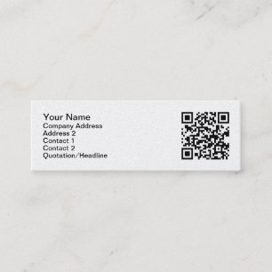 Cartes de visite de code de QR