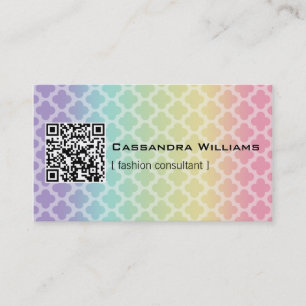 Cartes de visite de CODE de Quatrefoil QR