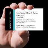 Cartes de visite de code facturation Médicale
