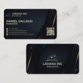 Cartes de visite de code Qr (Devant / Derrière)