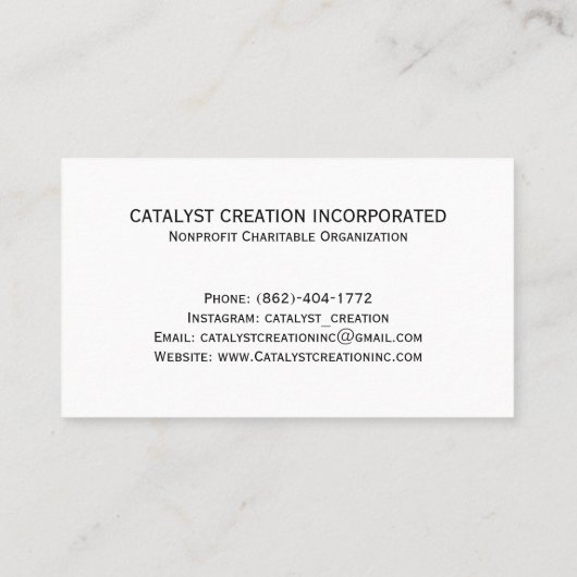 Cartes de visite de code QR (Dos)