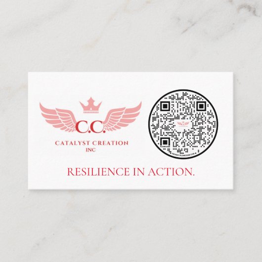 Cartes de visite de code QR (Devant)