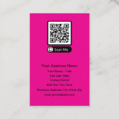 Cartes de visite de code QR du budget (Devant)