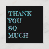 Cartes de visite de code QR du Merci client (Devant)