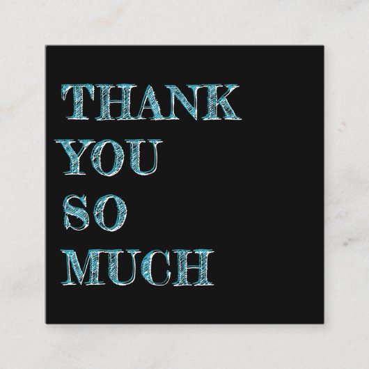 Cartes de visite de code QR du Merci client (Devant)