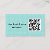 Cartes de visite de code QR rétro-fabuleux (Dos)