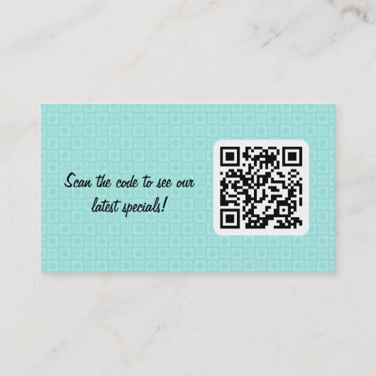 Cartes de visite de code QR rétro-fabuleux (Dos)