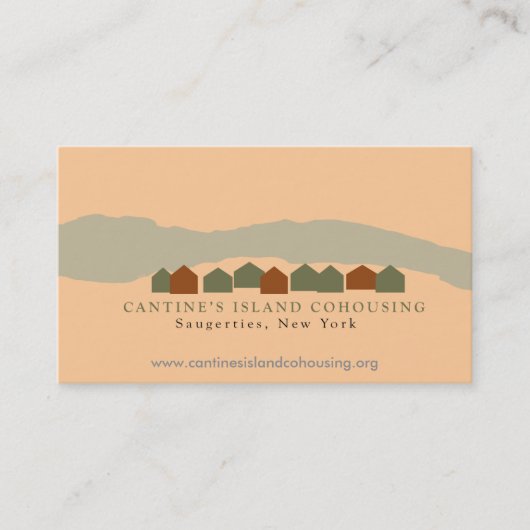 Cartes de visite de Cohousing de l'île de Cantine (Devant)