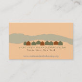 Cartes de visite de Cohousing de l'île de Cantine (Devant)