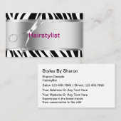 Cartes de visite de coiffeur (Devant / Derrière)