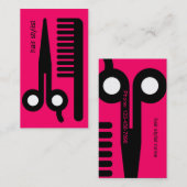 Cartes de visite de coiffeur (Devant / Derrière)