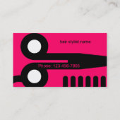 Cartes de visite de coiffeur (Dos)