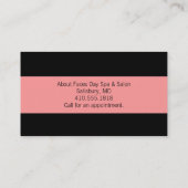 Cartes de visite de coiffeur (Dos)