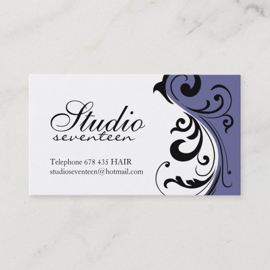 Cartes de visite de coiffeur (Devant)