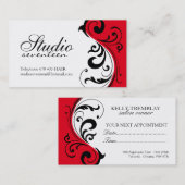 Cartes de visite de coiffeur (Devant / Derrière)