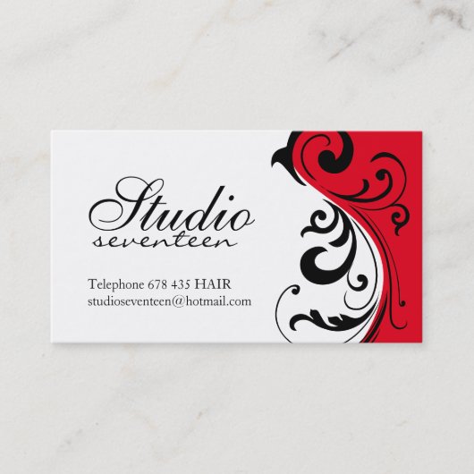 Cartes de visite de coiffeur (Devant)
