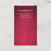 cartes de visite de coiffeur (Dos)