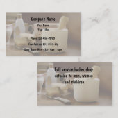 Cartes de visite de coiffeur (Devant / Derrière)