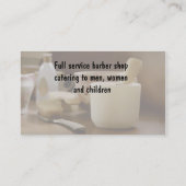 Cartes de visite de coiffeur (Dos)