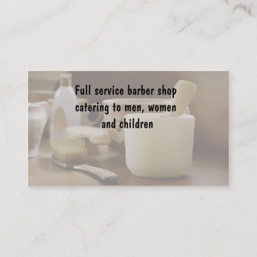 Cartes de visite de coiffeur (Dos)