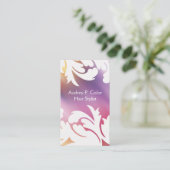 Cartes de visite de coiffeur (Debout devant)