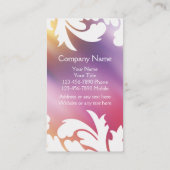 Cartes de visite de coiffeur (Dos)