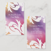 Cartes de visite de coiffeur (Devant / Derrière)