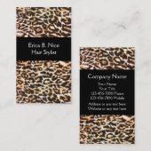 Cartes de visite de coiffeur (Devant / Derrière)