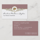 Cartes de visite de coiffeur (Devant / Derrière)