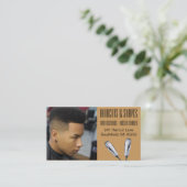 Cartes de visite de coiffeur (Debout devant)