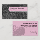 Cartes de visite de coiffeur (Devant / Derrière)