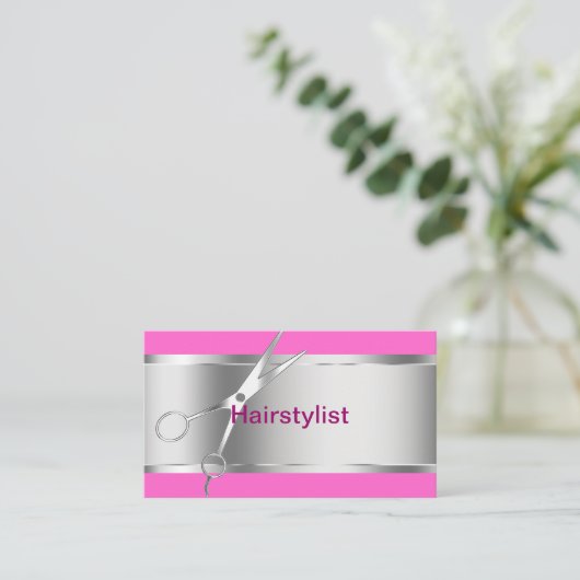 Cartes de visite de coiffeur (Debout devant)
