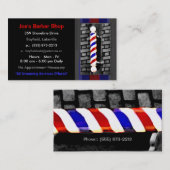 Cartes de visite de coiffeur/coiffeur des hommes (Devant / Derrière)