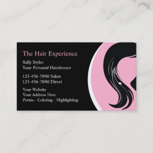 Cartes de visite de coiffeur de beauté