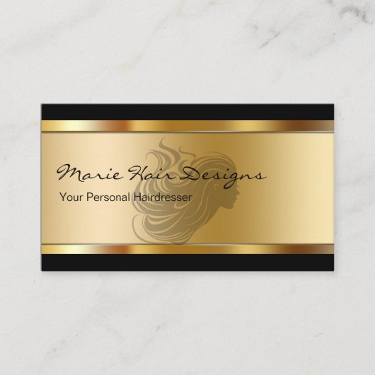 Cartes de visite de coiffeur de beauté (Devant)