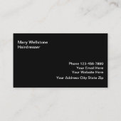 Cartes de visite de coiffeur de beauté (Dos)
