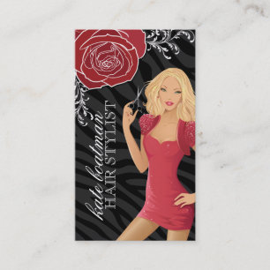 CARTES DE VISITE DE COIFFEUR DE CONCEPTEUR