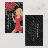 CARTES DE VISITE DE COIFFEUR DE CONCEPTEUR (Devant / Derrière)