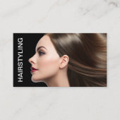 Cartes de visite de coiffeur indépendant branché (Devant)