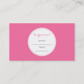 Cartes de visite de coiffeur modernes (Dos)