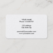 Cartes de visite de coiffeur pour les salons de co (Dos)