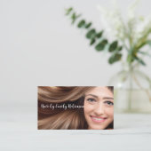 Cartes de visite de coiffeur Simple Beauté Tendanc (Debout devant)